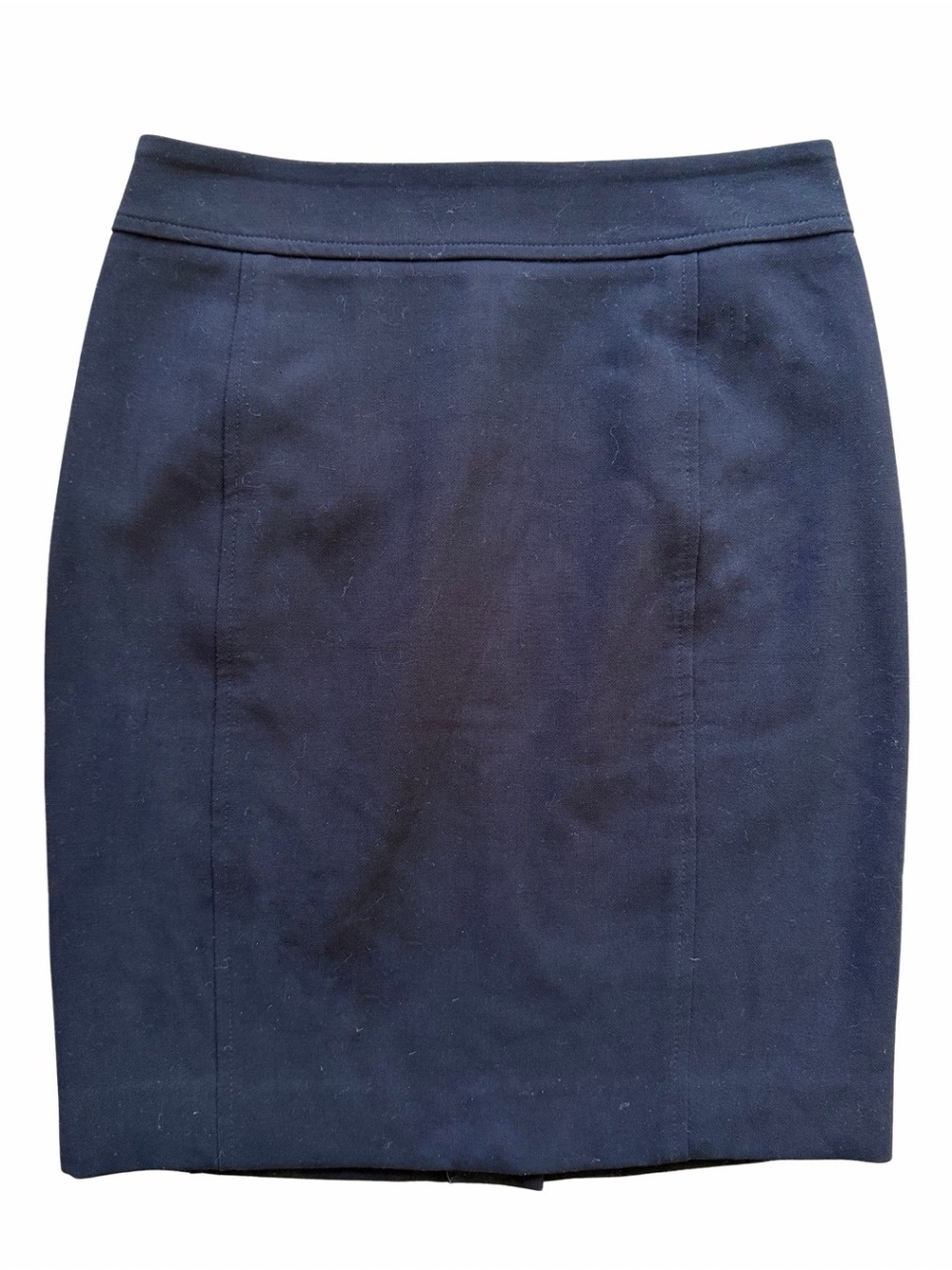 LOFT Navy Structured Pencil Skirt